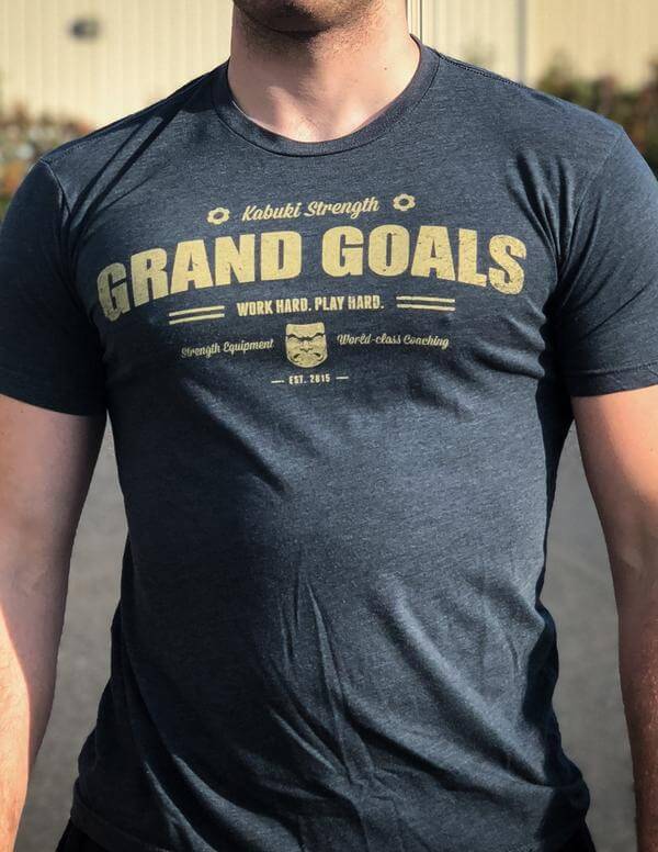 Kabuki Strength Original Grand Goals Tee, Men's, Charcoal