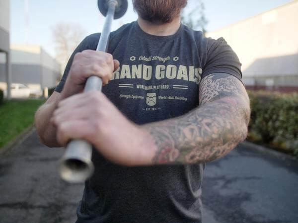 Kabuki Strength Original Grand Goals Tee, Men's, Charcoal - Image 2