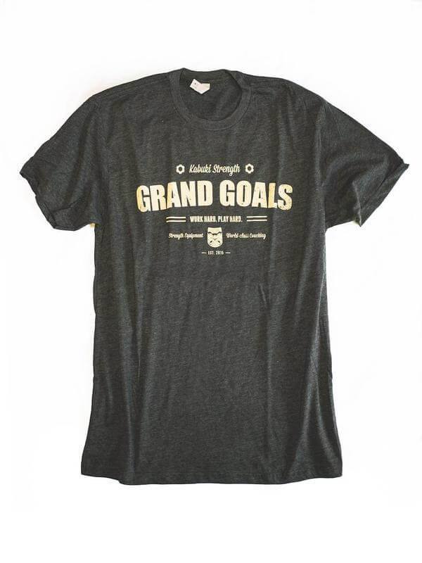 Kabuki Strength Original Grand Goals Tee, Men's, Charcoal - Image 3