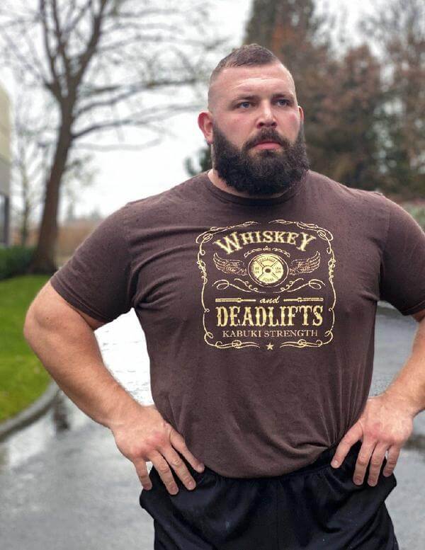 Kabuki Strength Vintage Whiskey Tee, Men's, Brown and Tan