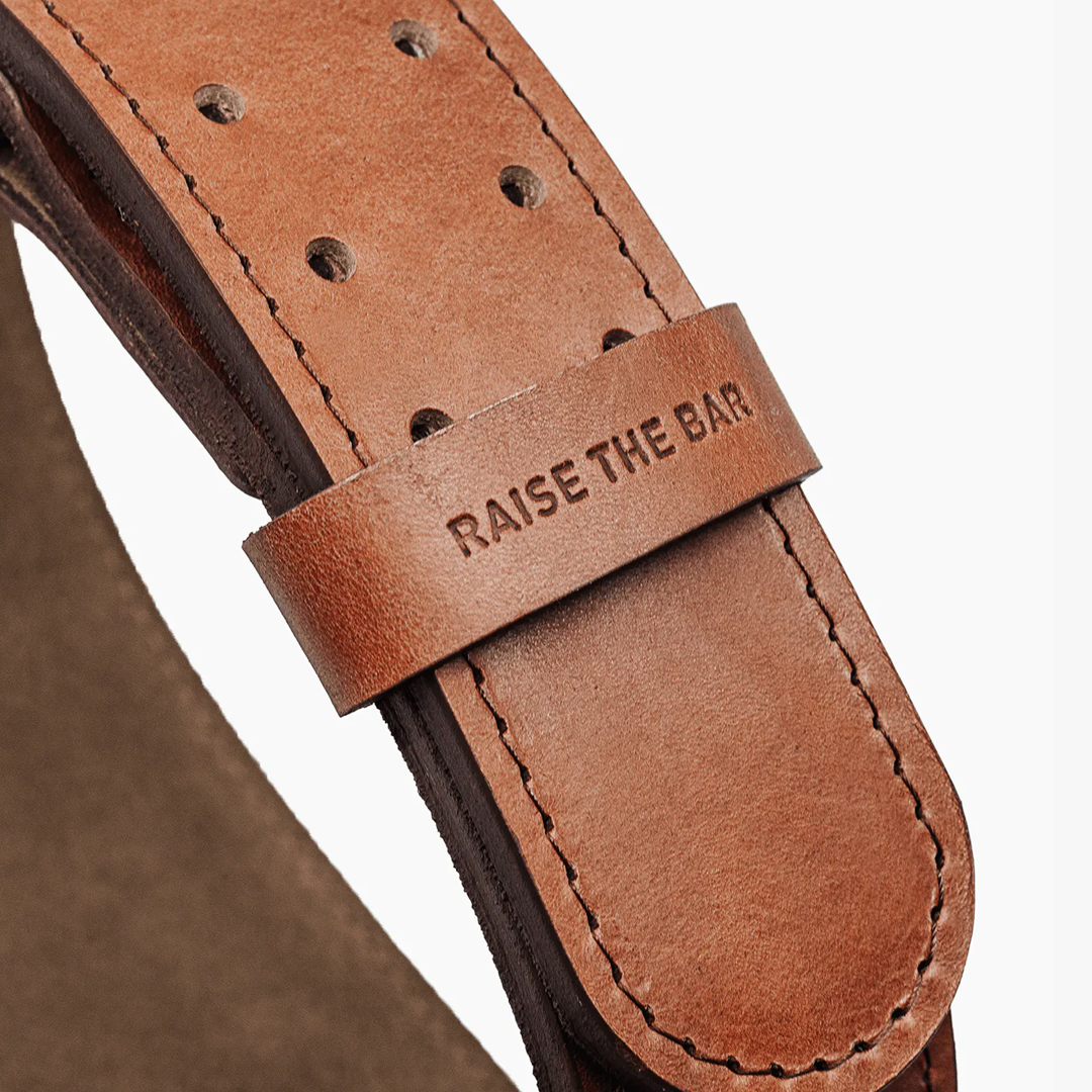 Eleiko Weightlifting Leather Belt - Brown - Image 3