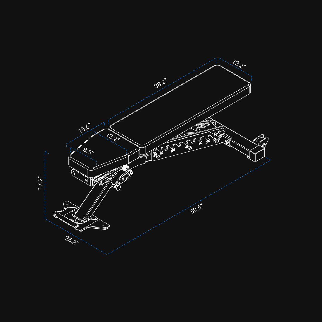 REP BlackWing Adjustable Weight Bench - Image 10