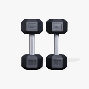 REP Rubber Hex Dumbbell (LB)
