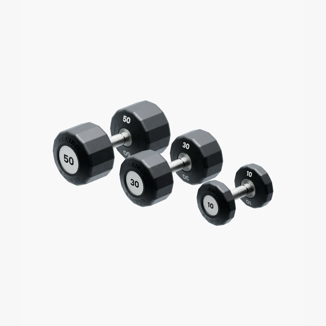 WEB - Eleiko Evo Dumbbell - Rotating - Hero Image