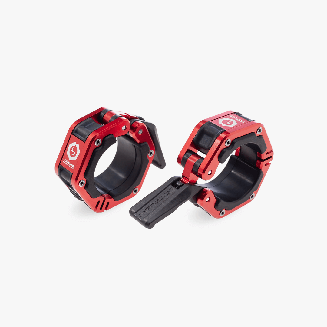 WEB - Lock-Jaw Flex Metal Collars with Magnets - RED & BLACK - Hero Image