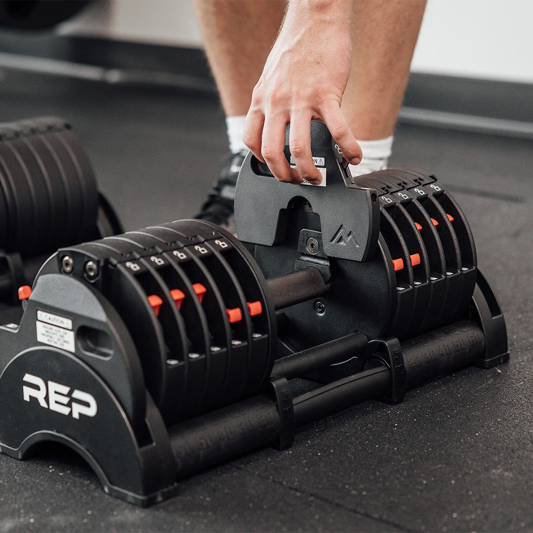 REP QuickDraw Adjustable Dumbbells with Cradle – LB - Image 7