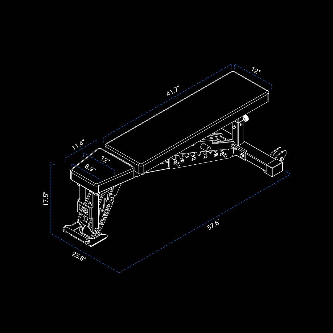 REP AB-5200 2.0 FID Adjustable Weight Bench - Image 13