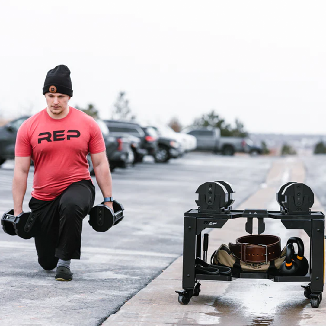 REP Multipurpose Adjustable Dumbbell Storage Cart - Image 8