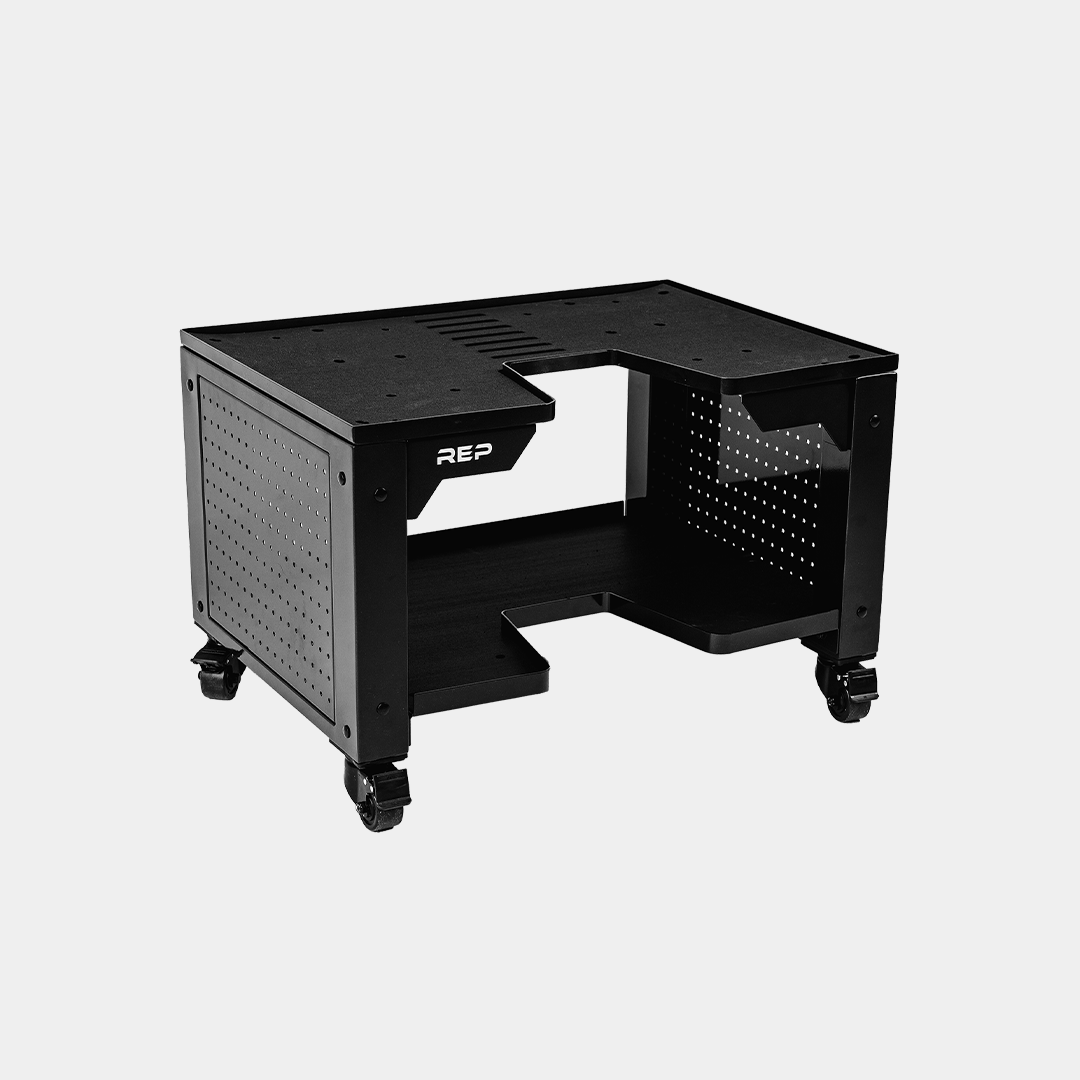WEB - MULTIPURPOSE DUMBBELL STORAGE CART, METALLIC BLACK (1)