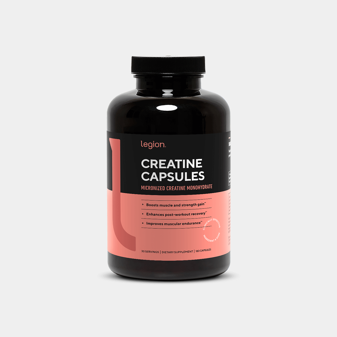 Legion Creatine Capsules Micronized Creatine Monohydrate Supplement – WEB
