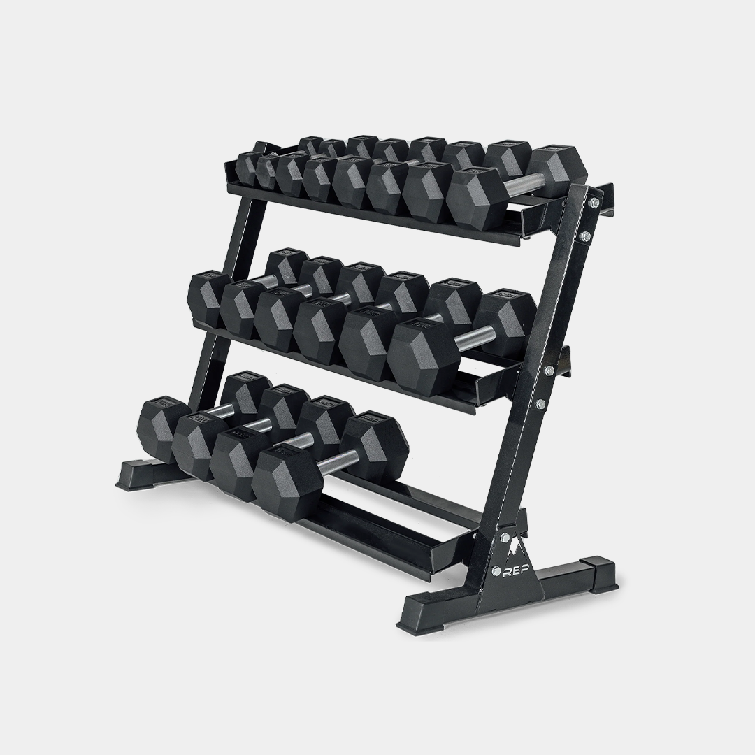 REP Rubber Hex Dumbbell (KG) - Image 2
